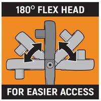 GearWrench 2 Piece 1/4" & 3/8"Dr 120XP Dual Material Handle Locking Flex Head Ratchet Set 81381