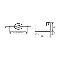 Narva LED Load Resistor for Brake Lights Indicator Lighta