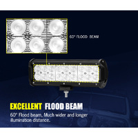 Mobi Pair 9" LED Light Bar Flood Beam Osram