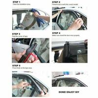 Weathershield window visor deflector for honda civic ej6 8 ek3 4 5 4dr sedan