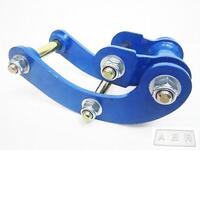 Extended 2~inch comfort blue shackles fits navara frontier bravado d22 1998-2004
