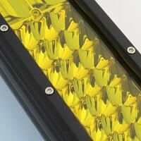 23'' inch 30000LM 360W Yellow Tri-Row LED Work Light Bar Spot Offroad Car Truck