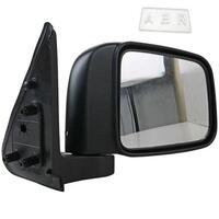 Front right black manual door side mirror for nissan patrol gu y61 1997-2004