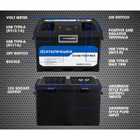 ATEM POWER Battery Box built-in VSR Isolator Dual Battery System