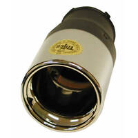 Chrome Sporty Exhaust Tip fits pipes 35-52mm by PARKSAFE