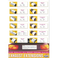 Chrome Exhaust Tip fits 48-65mm pipes