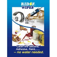 RIDOF Waterless Cleaning Wipes 3x Packs of 80 Wipes
