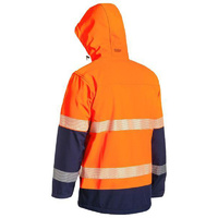 Taped Hi Vis Ripstop Bonded Fleece Jacket  Yellow/Navy Size 5XL