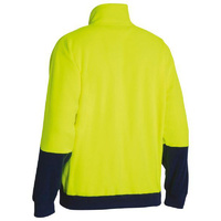Hi Vis Polar fleece Zip Pullover  Orange/Navy Size XS