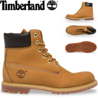 Timberland Women's Premium 6"" Waterproof Leather Boots Shoes - Wheat Nubuck - US 6.5