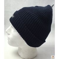 THINSULATE Acrylic Rib Knit BEANIE Hat Winter Thermal Lined Warmer Snow Ski - Navy Blue