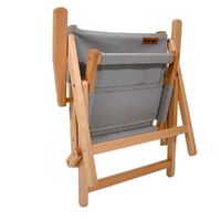 BlackWolf Shore Folding Beech Camping Portable Chair - Paloma Grey