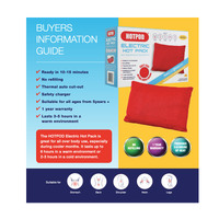 HOTPOD Electric Hot Pack Water Bottle Reheat-able Pillow Pad Sleep Aid - Safety Approved