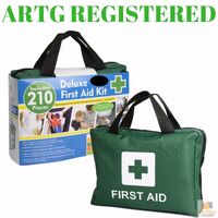 210PCS Emergency FIRST AID KIT Medical Travel Set Workplace Family Safety Office