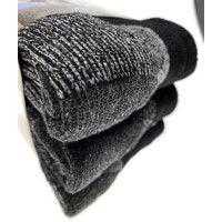 3 Pairs Heavy Duty Merino Wool Work Socks Extra Thick Cushion (Size 6-11)