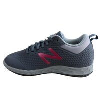New Balance Womens 806 Wide Fit Slip Resistant Work Shoes - Grey/Berry - US 6