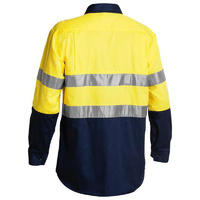 Taped Hi Vis Cool Lightweight Shirt (4X Pack) Orange/Navy Size XS