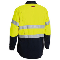 TenCate Tecasafe Plus 700 Taped Hi Vis FR Vented Shirt Orange/Navy Size XS