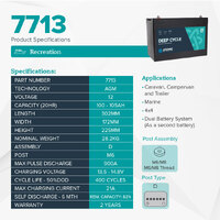 Atomic 12V 105Ah Deep Cycle AGM Battery 7713