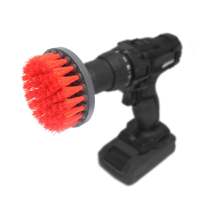 Car cleaning premium drill mounted brushes (3 piece)Red