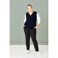 Womens Button Front Knit Vest Size XXS Colour Navy