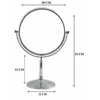5x magnifying mirror tabletop - silver