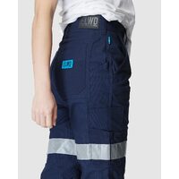Womens Reflective Cuffed Pant Navy6