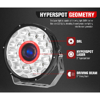 FIERYRED 7inch Laser Driving Lights Round Spot Lights Offroad Replace HID