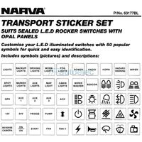 Narva Rocker Switch Dash Stickers