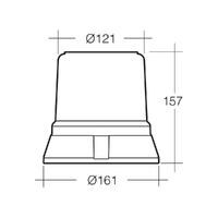 Narva LED Fixed Mount Flashing Rotating Emergency Light