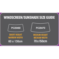 PC Covers Sun Shade Superior Large 150 x 70cm