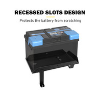 SAN HIMA Dual Battery Tray Fit for TOYOTA HILUX 2005 -2015 DIESEL KUN25 KUN26