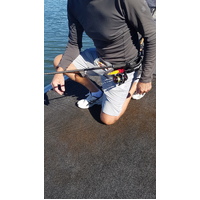 Daiichiseiko Rubber Waist Belt Fishing Rod Holder with Detachable Dial Pack