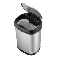 Hands Free Automatic Stainless Steel Waste Bin 12 Litre