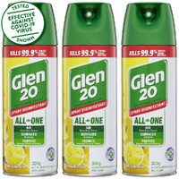 3PK Glen 20 Spray 300g Citrus Breeze