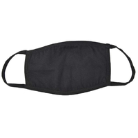500x Black Cotton Reusable Face Masks