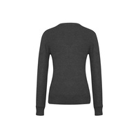 Ladies V-Neck Pullover Black 3XL