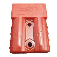 4 PK Red Anderson Style Connector 50 Amp Inc 8 x B&S Pins