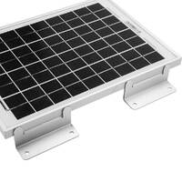 MOBI 4PCS Solar Panel Z Brackets Aluminum Mounting Set For Flat Curved Roof
