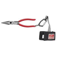 Milwaukee 203mm (8") Long Nose Pliers USA Made Dipped Grip MT505