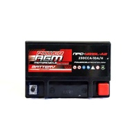 Power AGM 12V 10AH 195CCAs Motorcycle Battery