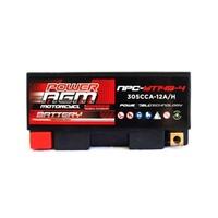 Power AGM 12V 10AH 250CCAs Motorcycle Battery