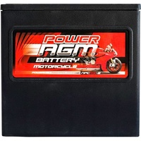 Power AGM 12V 6.5AH 125CCAs Motorcycle Battery