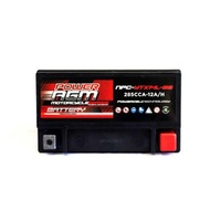 Power AGM 12V 12AH 230CCAs Motorcycle Battery
