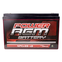 12V 135Ah Amp Hour Agm Battery Sla 12 V Deep Cycle Dual Solar Caravan Camper