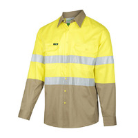 WORKIT Hi-Vis Lightweight Long Sleeve Taped Shirt Orange 2XL