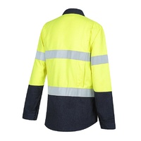 WORKIT PARVOTEX  Womens FR Inherent 215gsm Ripstop Taped Shirt Orange 10