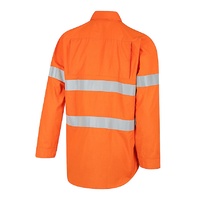 WORKIT Fire Resistant PPE1 FR Inherent 155gsm Lightweight Taped Shirt Orange 2XL