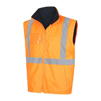 WORKIT Hi-Vis 2 Tone 5 in 1 Waterproof Biomotion X-Back Rail Taped Jacket Orange M