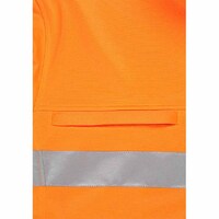 WORKIT Hi-Vis 2 Tone Zip Through Taped Fleece Jumper Orange/Navy 3XL